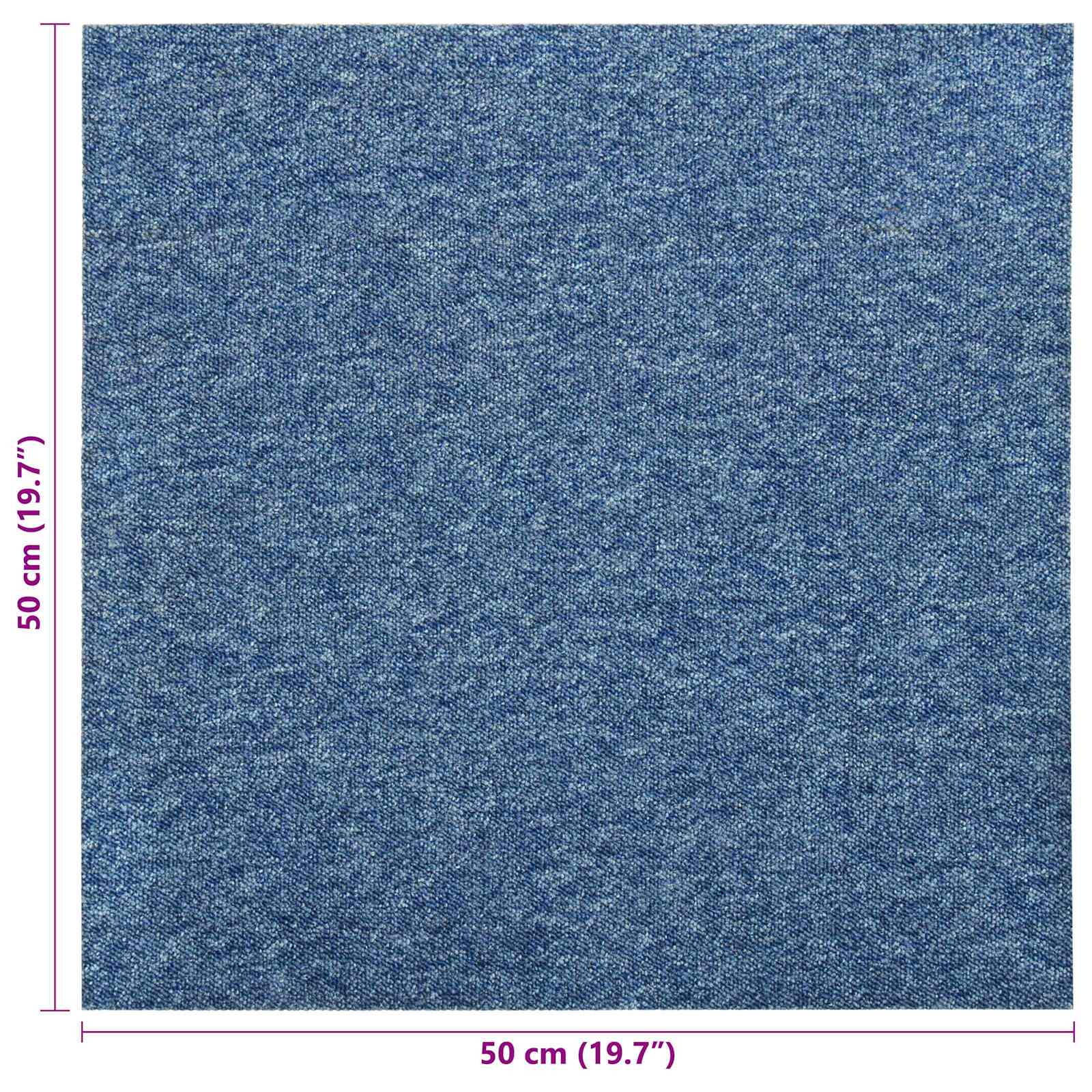 Teppich 20 pcs Blau 50 x 50 cm 100% Polypropylen