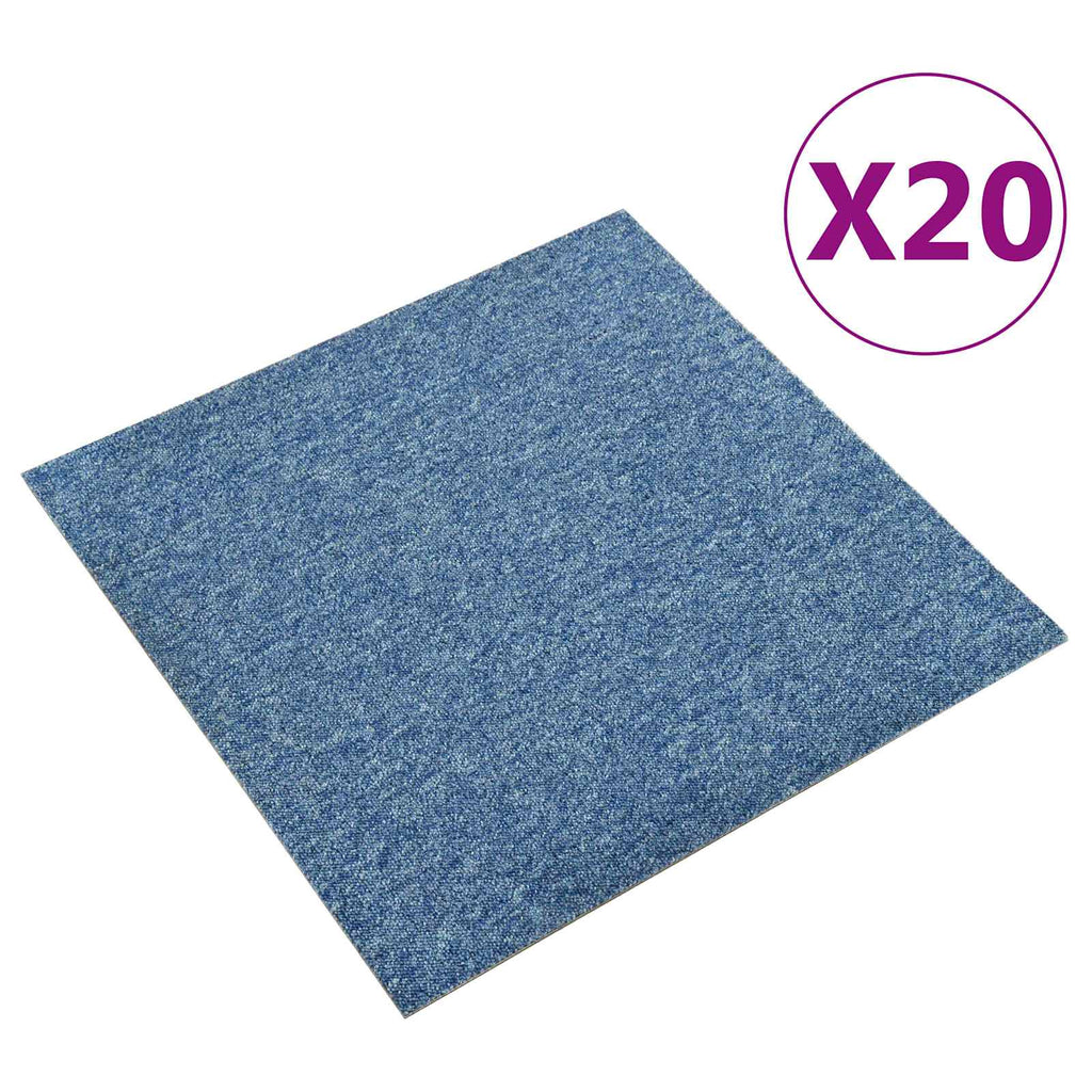 Teppich 20 pcs Blau 50 x 50 cm 100% Polypropylen