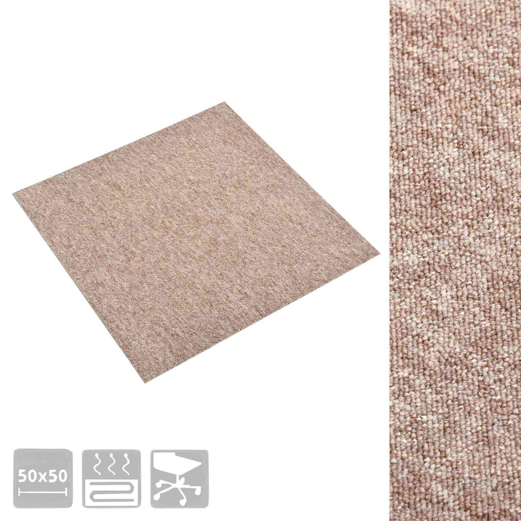 Teppich 20 pcs Beige 50 x 50 cm 100% Polypropylen