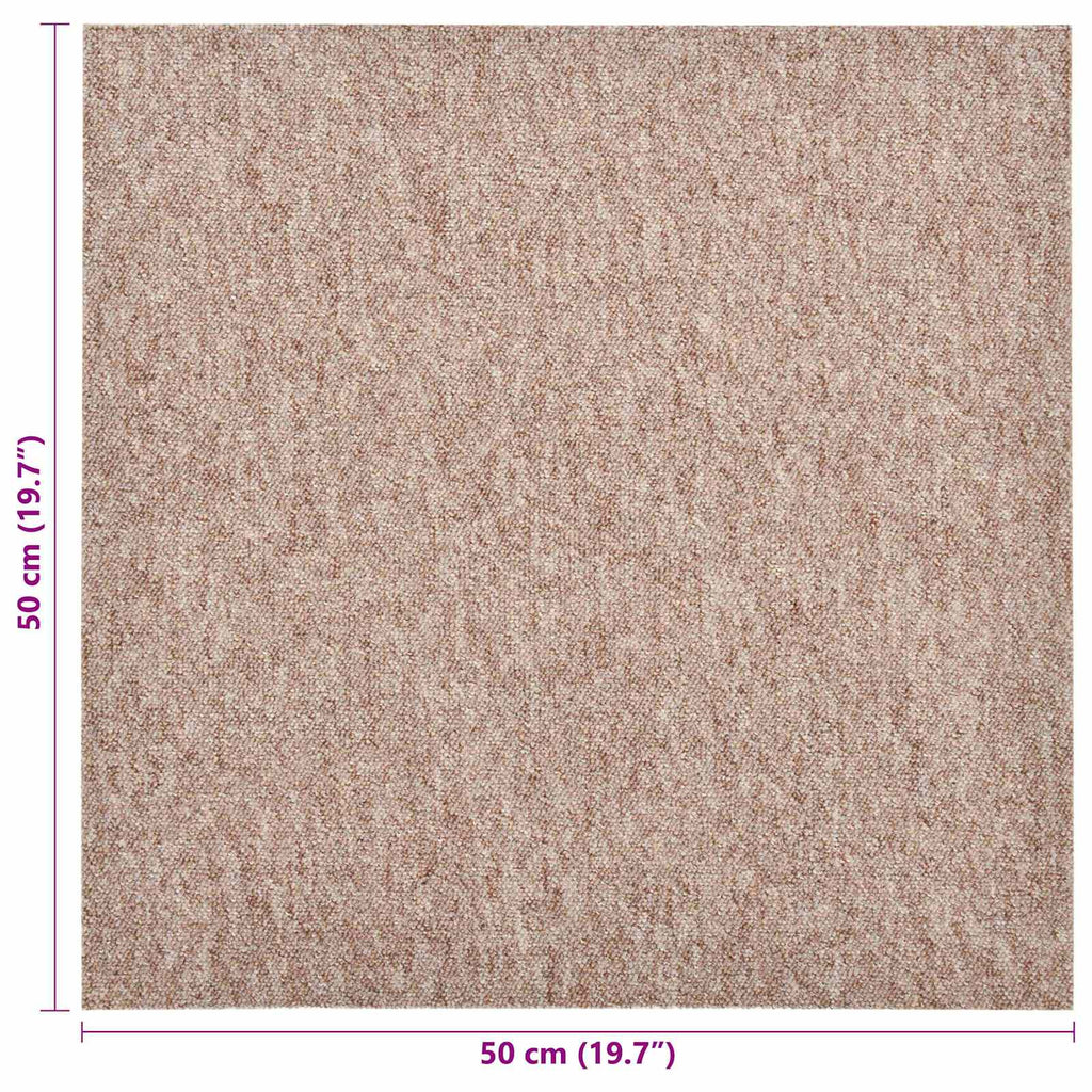 Teppich 20 pcs Beige 50 x 50 cm 100% Polypropylen