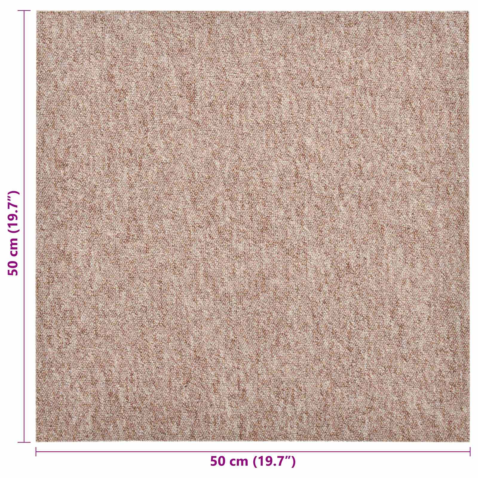 Teppich 20 pcs Beige 50 x 50 cm 100% Polypropylen