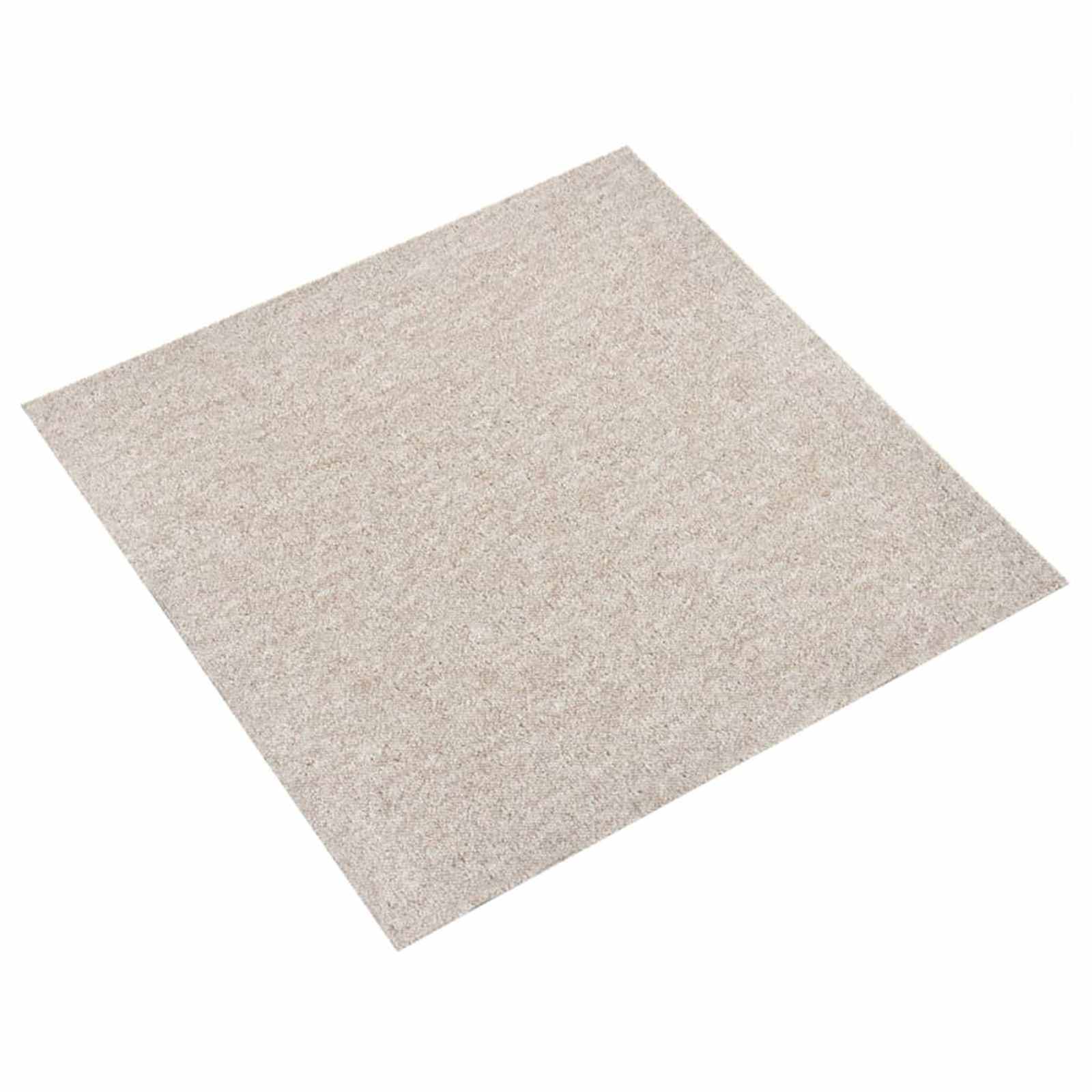 Teppich 20 pcs Hellbeige 50 x 50 cm 100% Polypropylen