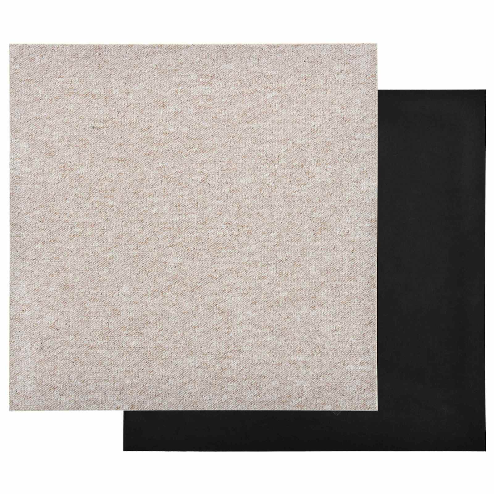 Teppich 20 pcs Hellbeige 50 x 50 cm 100% Polypropylen