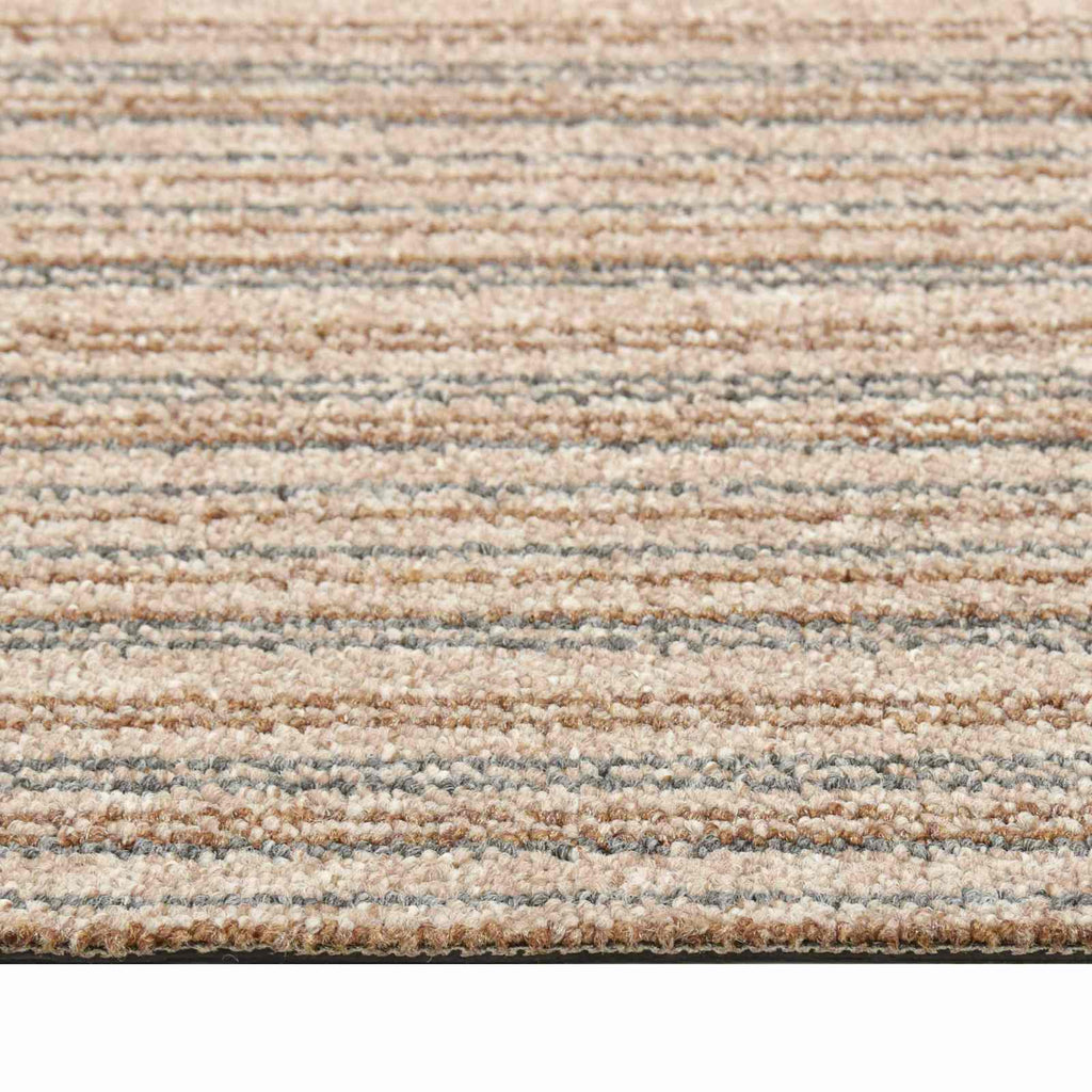 Teppich 20 pcs Gestreiftes Beige 50 x 50 cm 100% Polypropylen