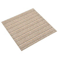 Teppich 20 pcs Gestreiftes Beige 50 x 50 cm 100% Polypropylen