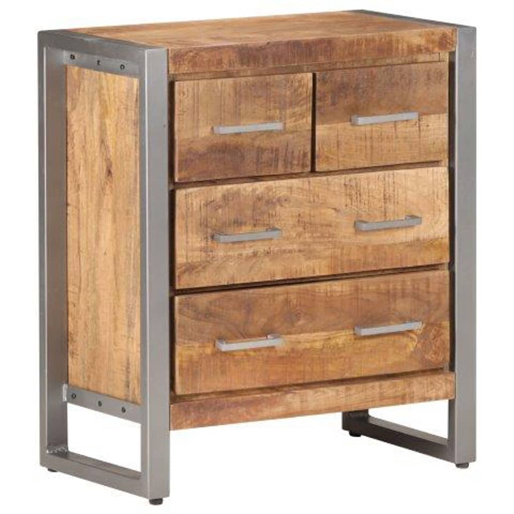 Sideboard 60x35x70 cm Raues Mangoholz