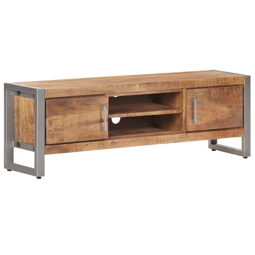 TV-Schrank 120x30x40 cm Raues Mangoholz