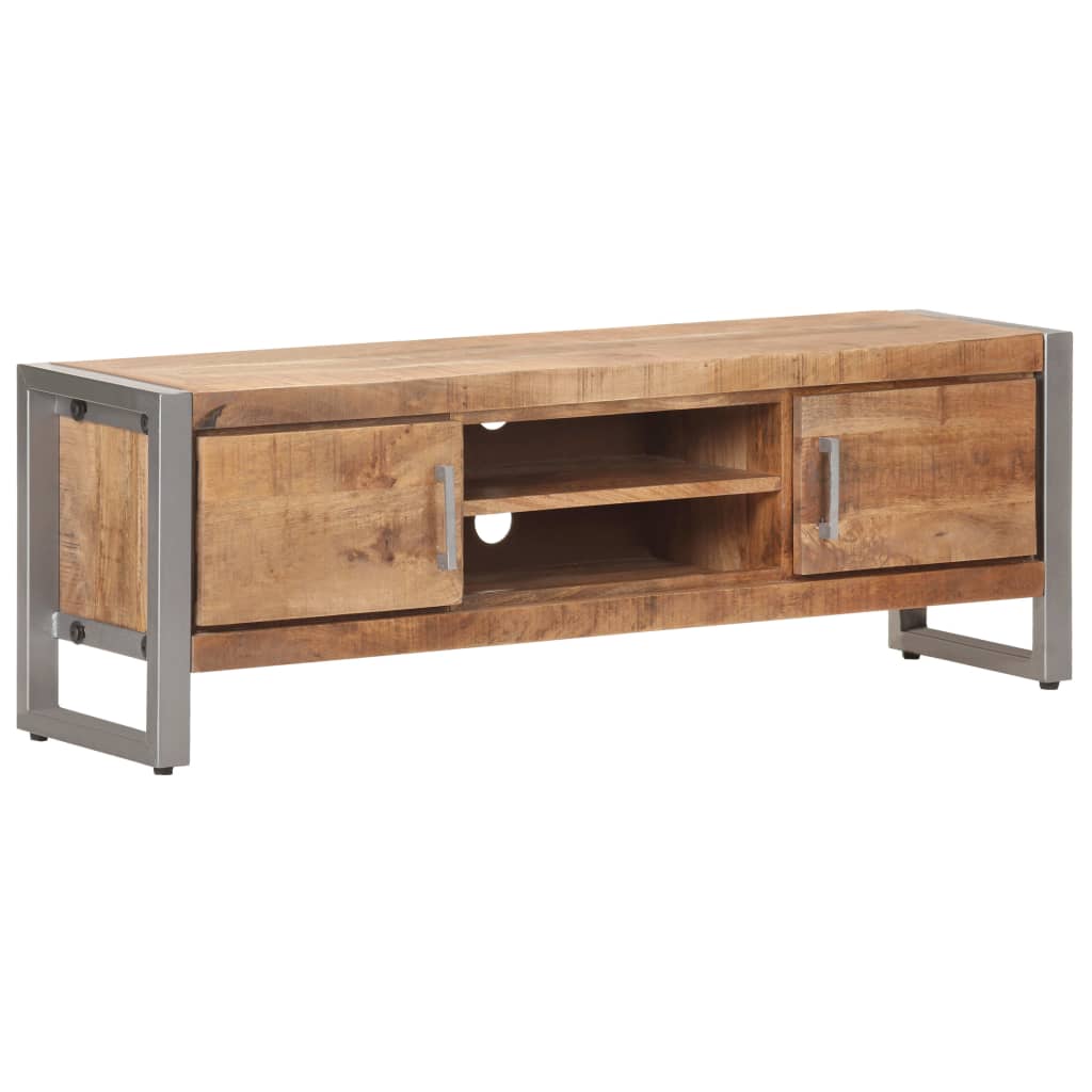 TV-Schrank 120x30x40 cm Raues Mangoholz