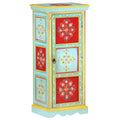 Highboard Handbemalt 40x30x90 cm Mango Massivholz
