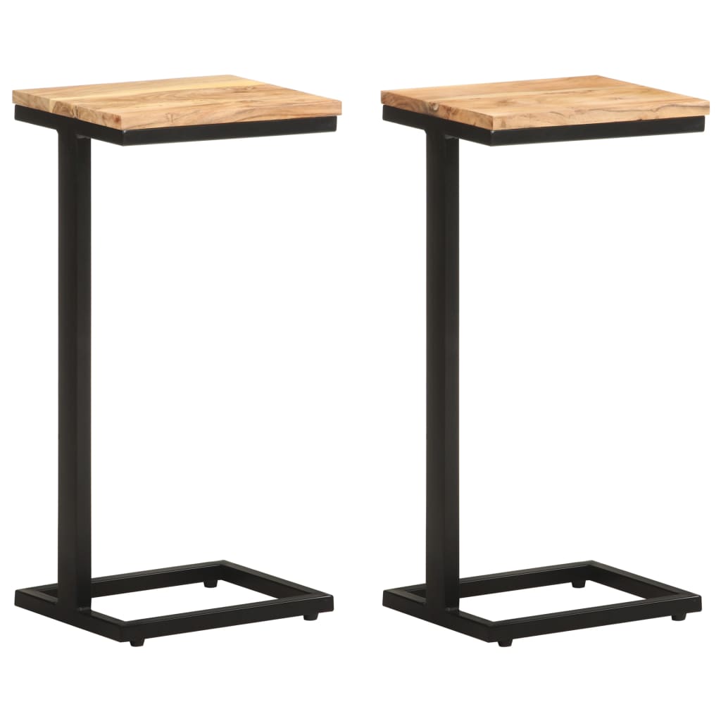 Beistelltische 2 Stk. 31,5x24,5x64,5 cm Massivholz Akazie