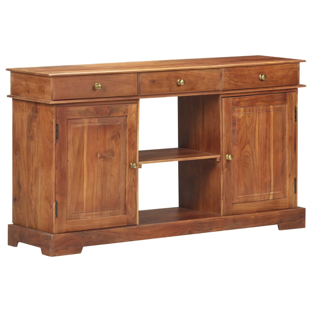 Sideboard 135x35x75 cm Akazienholz Massiv