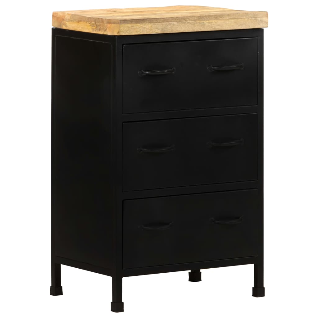 Sideboard 47x35x76 cm Raues Mangoholz
