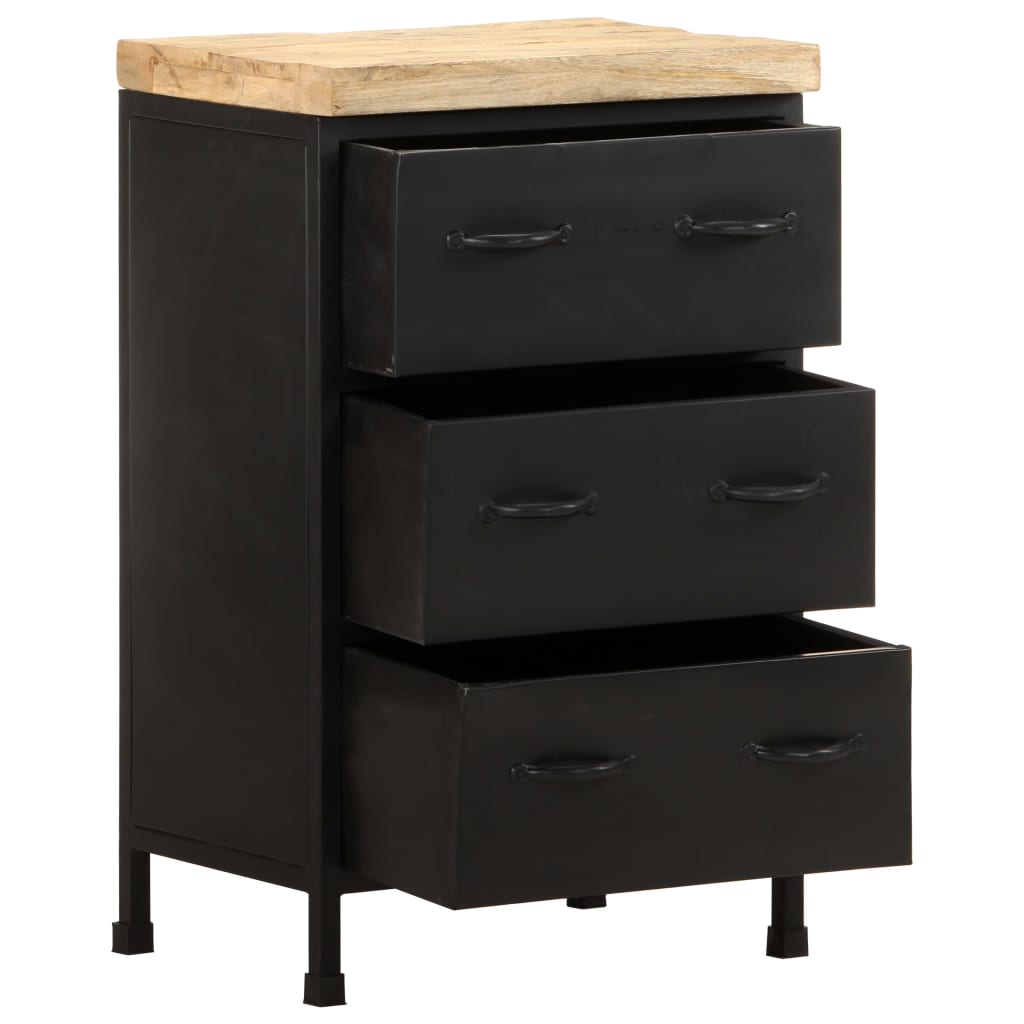 Sideboard 47x35x76 cm Raues Mangoholz