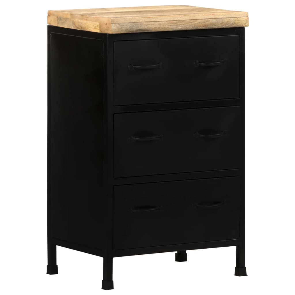 Sideboard 47x35x76 cm Raues Mangoholz