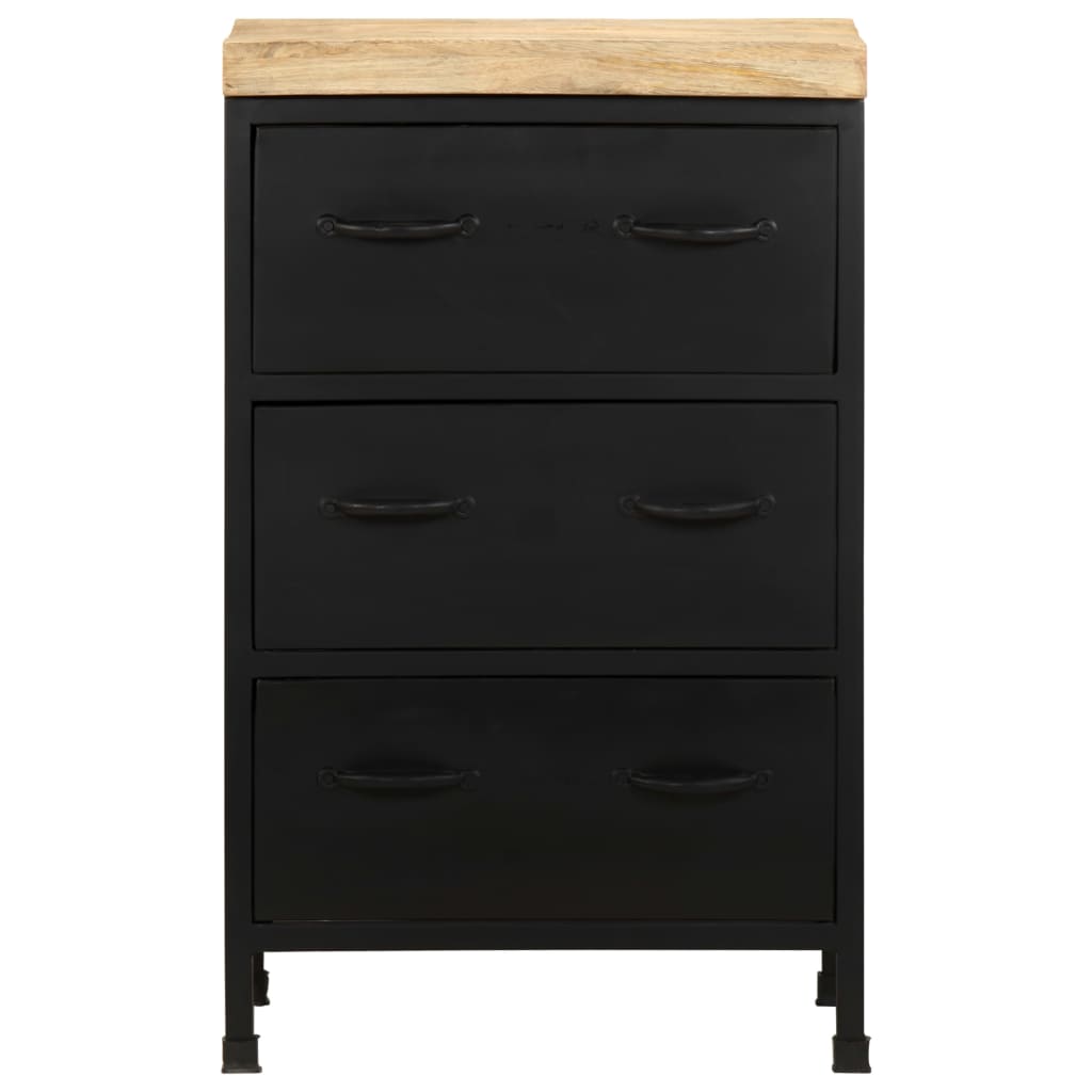 Sideboard 47x35x76 cm Raues Mangoholz