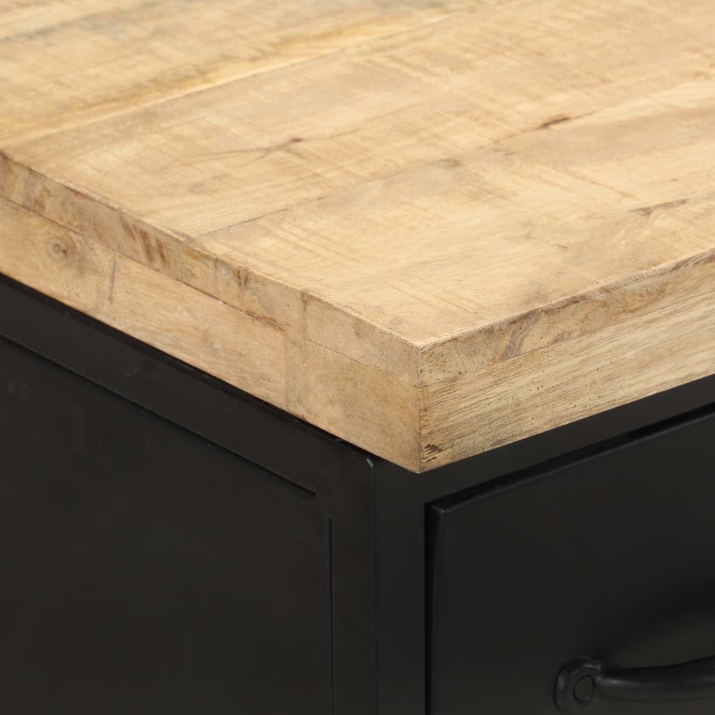 Sideboard 47x35x76 cm Raues Mangoholz