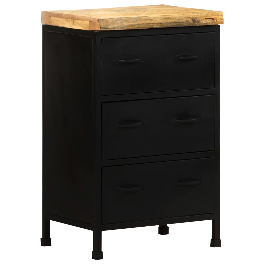 Sideboard 47x35x76 cm Raues Mangoholz