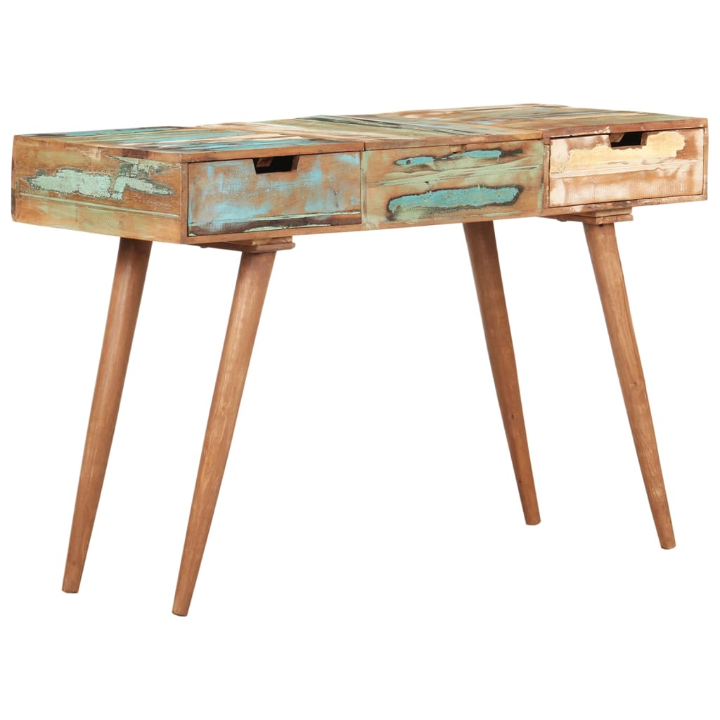 Schminktisch mit Spiegel 112x45x76 cm Altholz Massiv