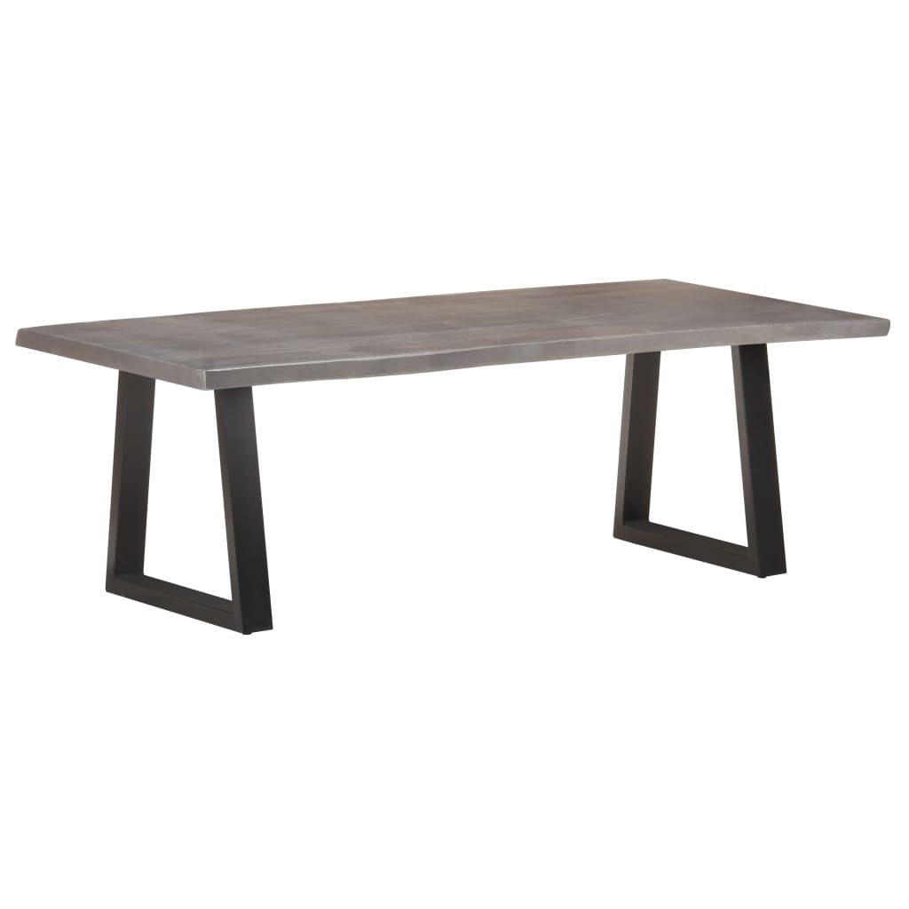 Couchtisch mit Baumkanten 115x60x40 cm Massivholz Akazie