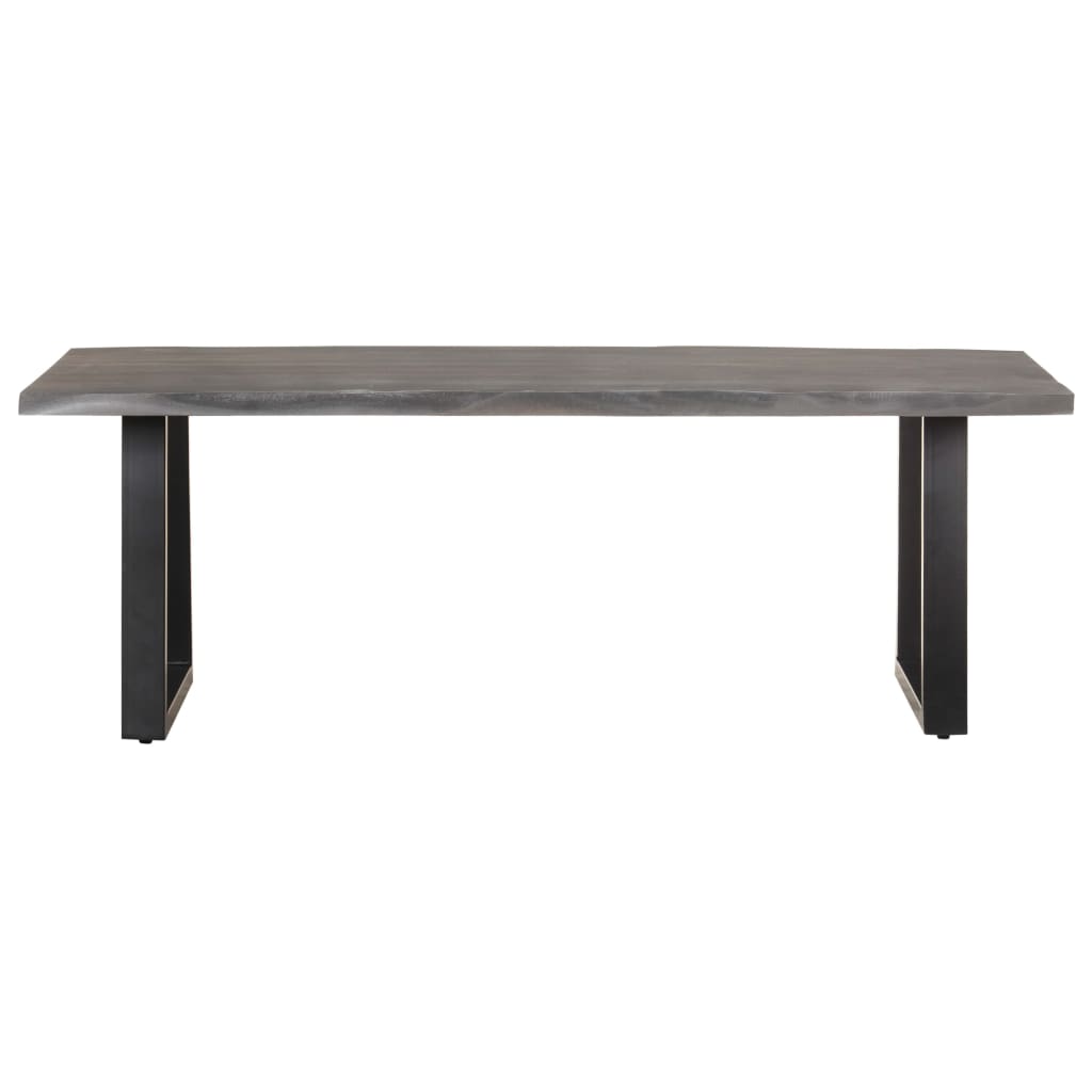 Couchtisch mit Baumkanten 115x60x40 cm Massivholz Akazie