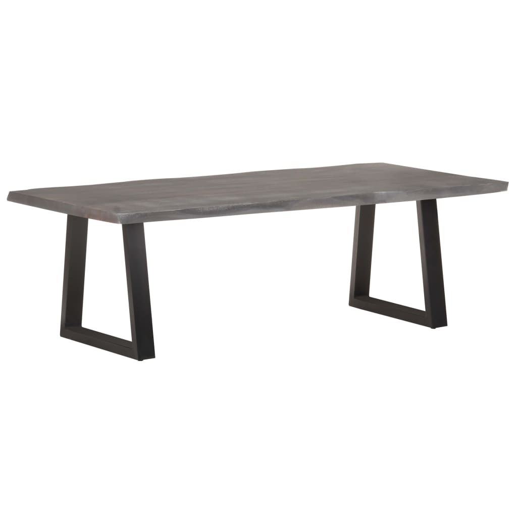 Couchtisch mit Baumkanten 115x60x40 cm Massivholz Akazie