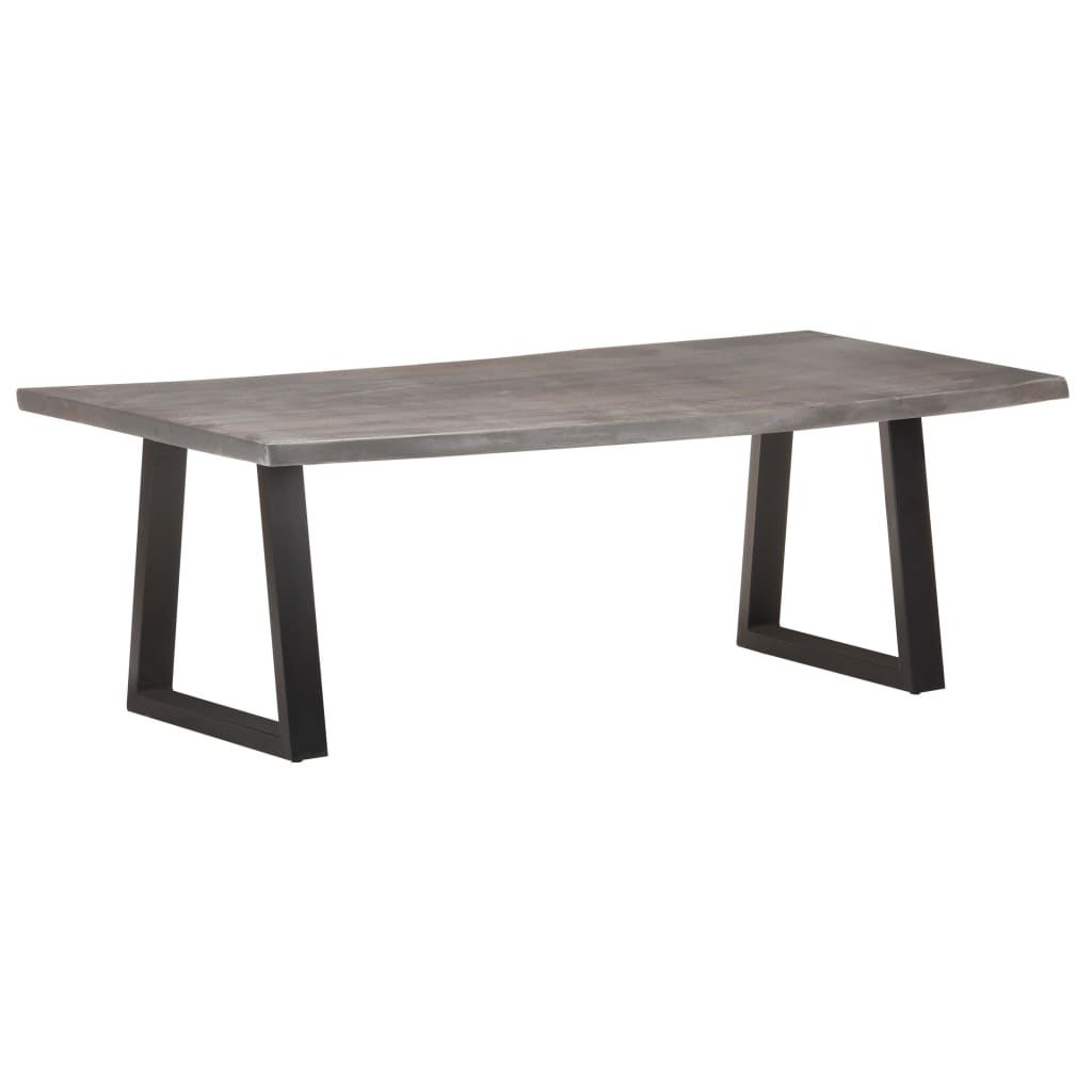 Couchtisch mit Baumkanten 115x60x40 cm Massivholz Akazie