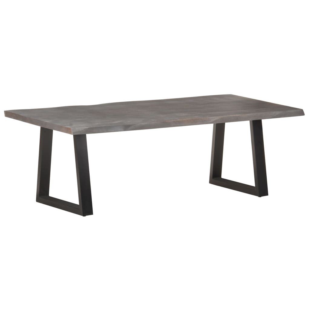 Couchtisch mit Baumkanten 115x60x40 cm Massivholz Akazie