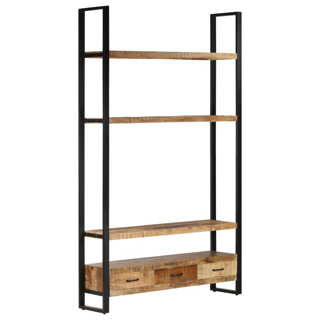 Bücherregal 118x30x200 cm Massivholz Mango