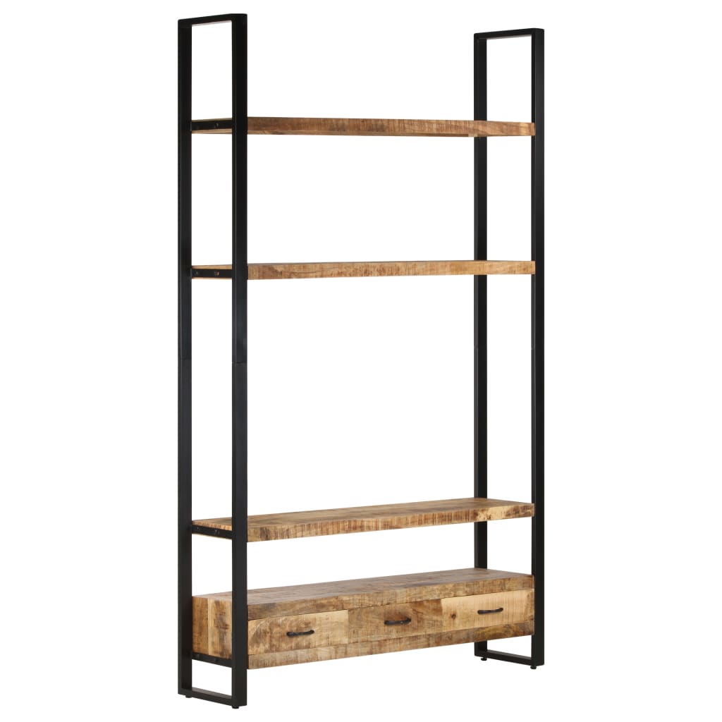 Bücherregal 118x30x200 cm Massivholz Mango