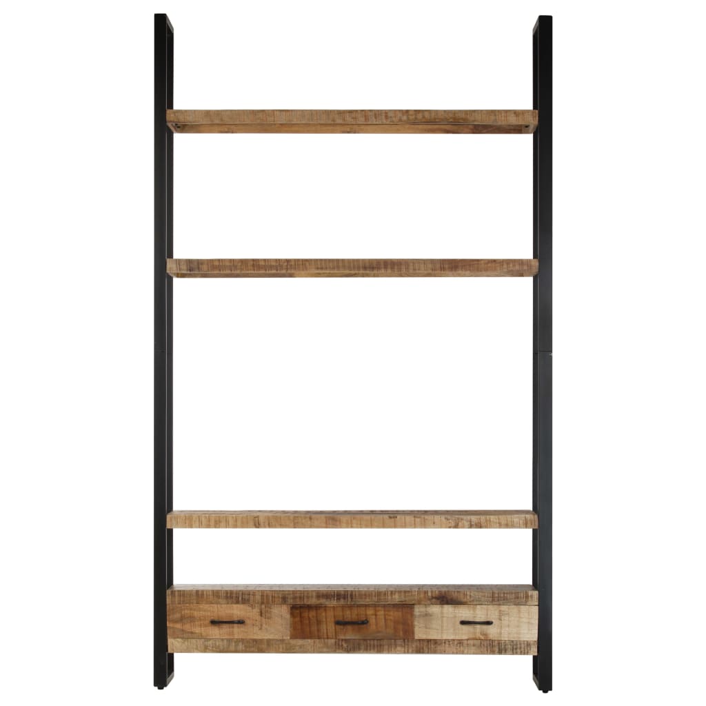 Bücherregal 118x30x200 cm Massivholz Mango