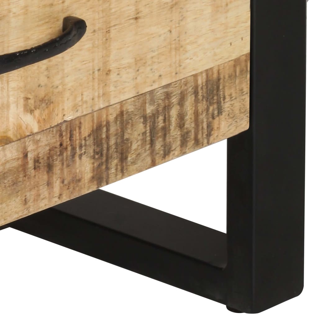 Bücherregal 118x30x200 cm Massivholz Mango