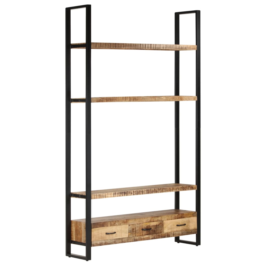Bücherregal 118x30x200 cm Massivholz Mango
