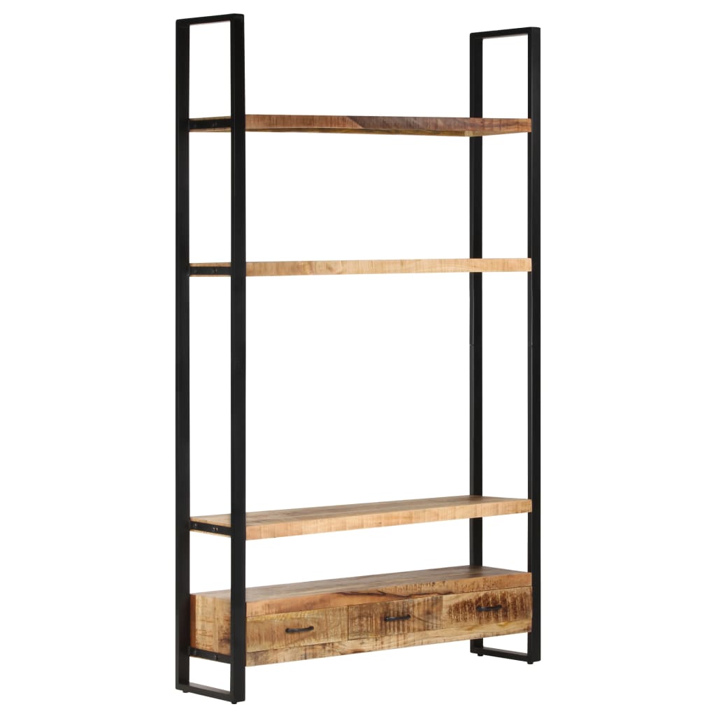 Bücherregal 118x30x200 cm Massivholz Mango