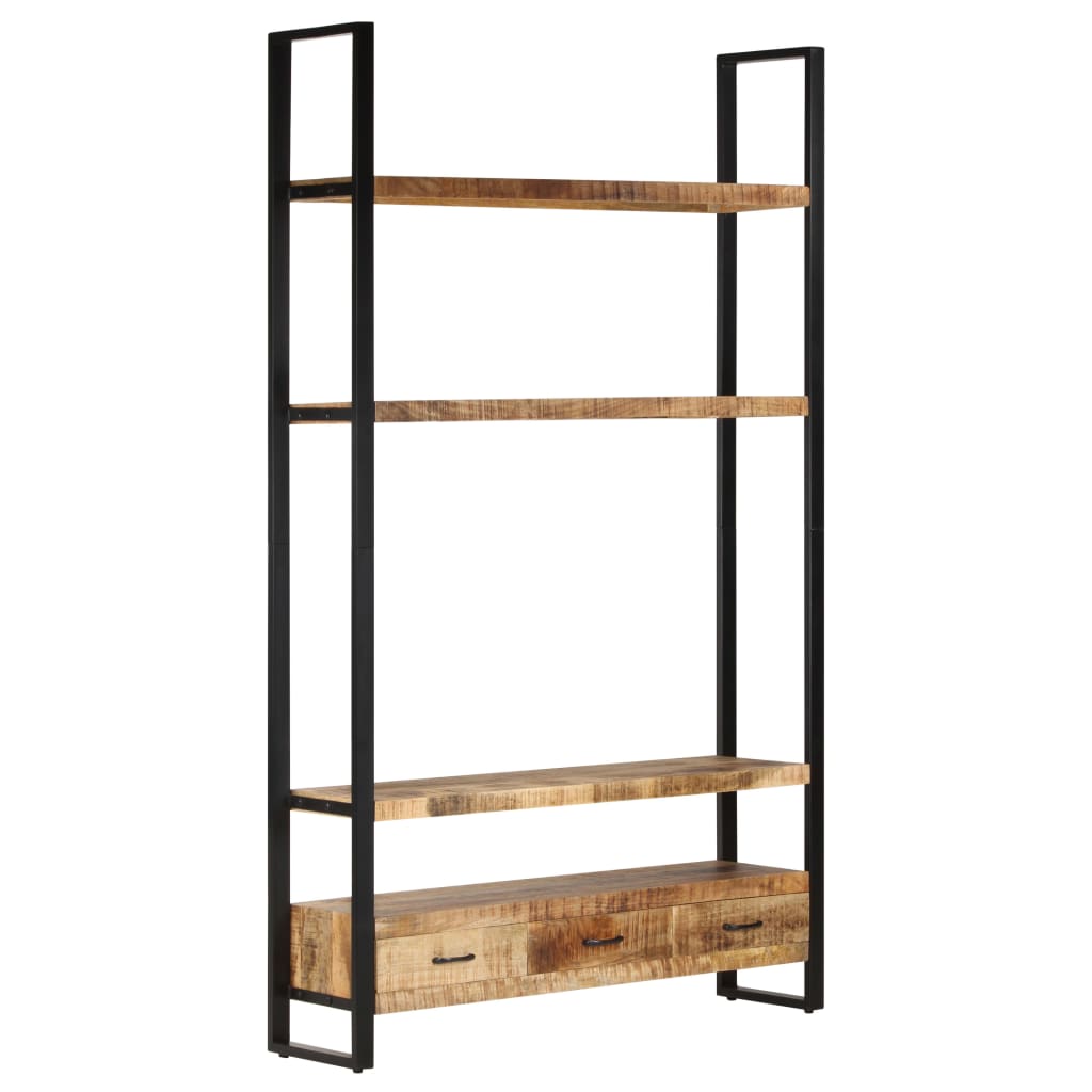 Bücherregal 118x30x200 cm Massivholz Mango