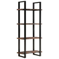 Bücherregal mit 4 Böden 80x40x180 cm Altholz Massiv
