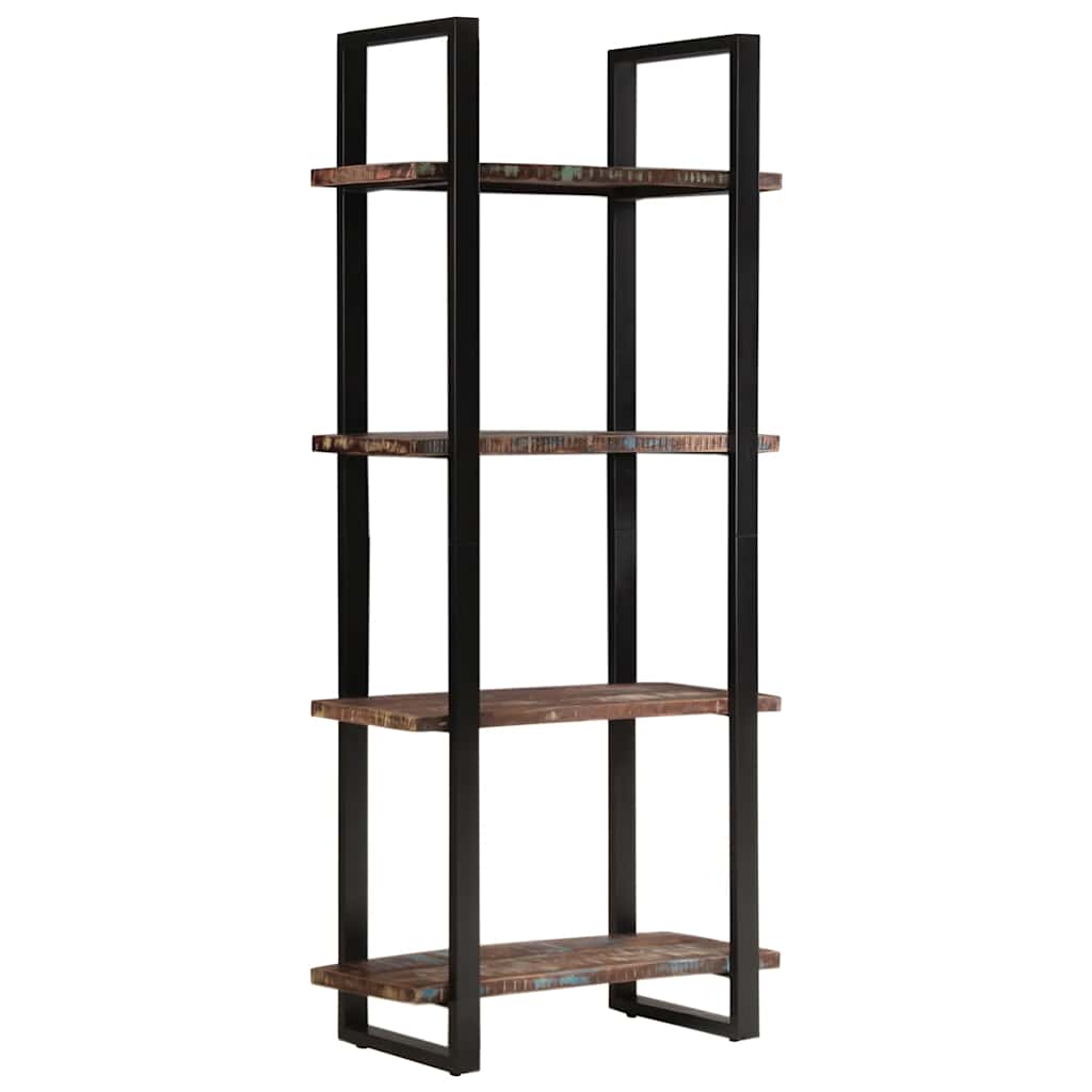 Bücherregal mit 4 Böden 80x40x180 cm Altholz Massiv