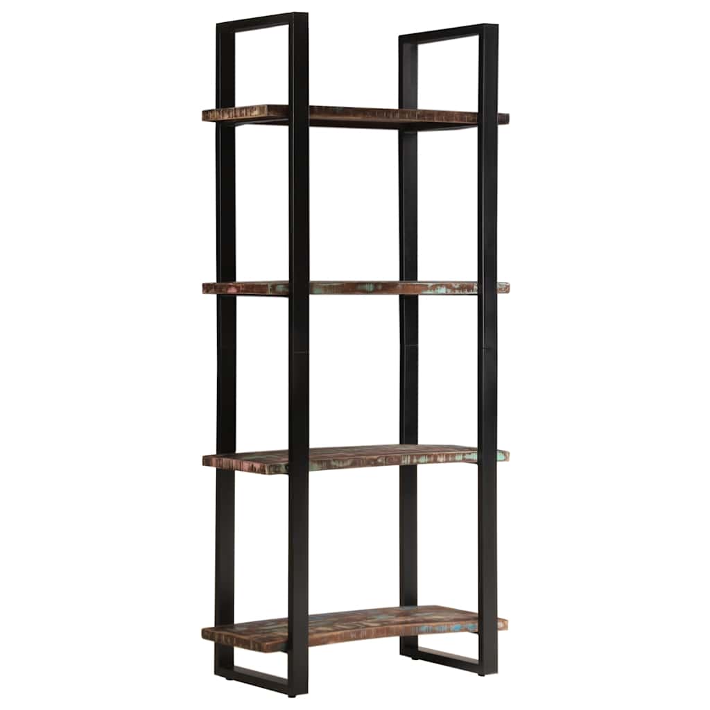Bücherregal mit 4 Böden 80x40x180 cm Altholz Massiv