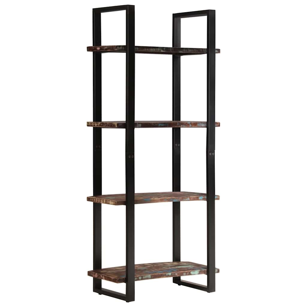 Bücherregal mit 4 Böden 80x40x180 cm Altholz Massiv