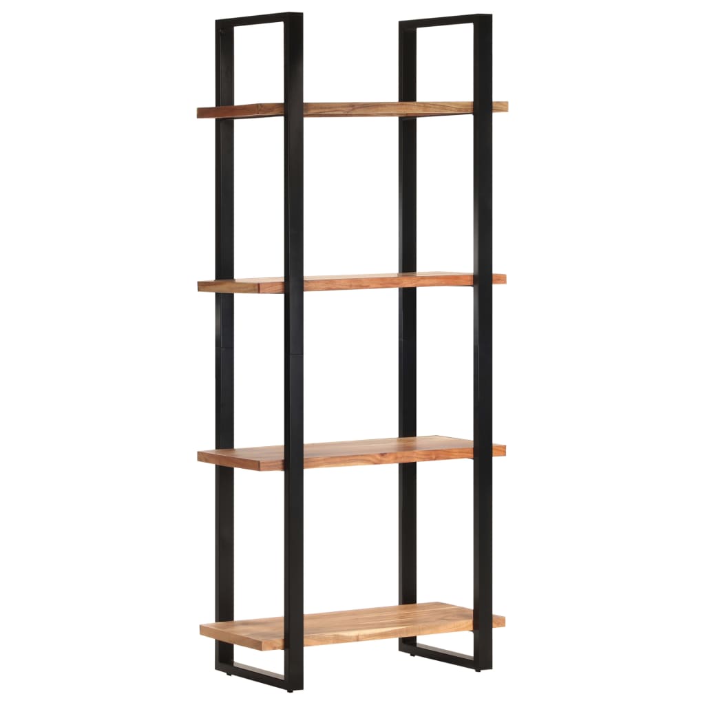 Bücherregal mit 4 Regalböden 80x40x180 cm Akazie Massivholz