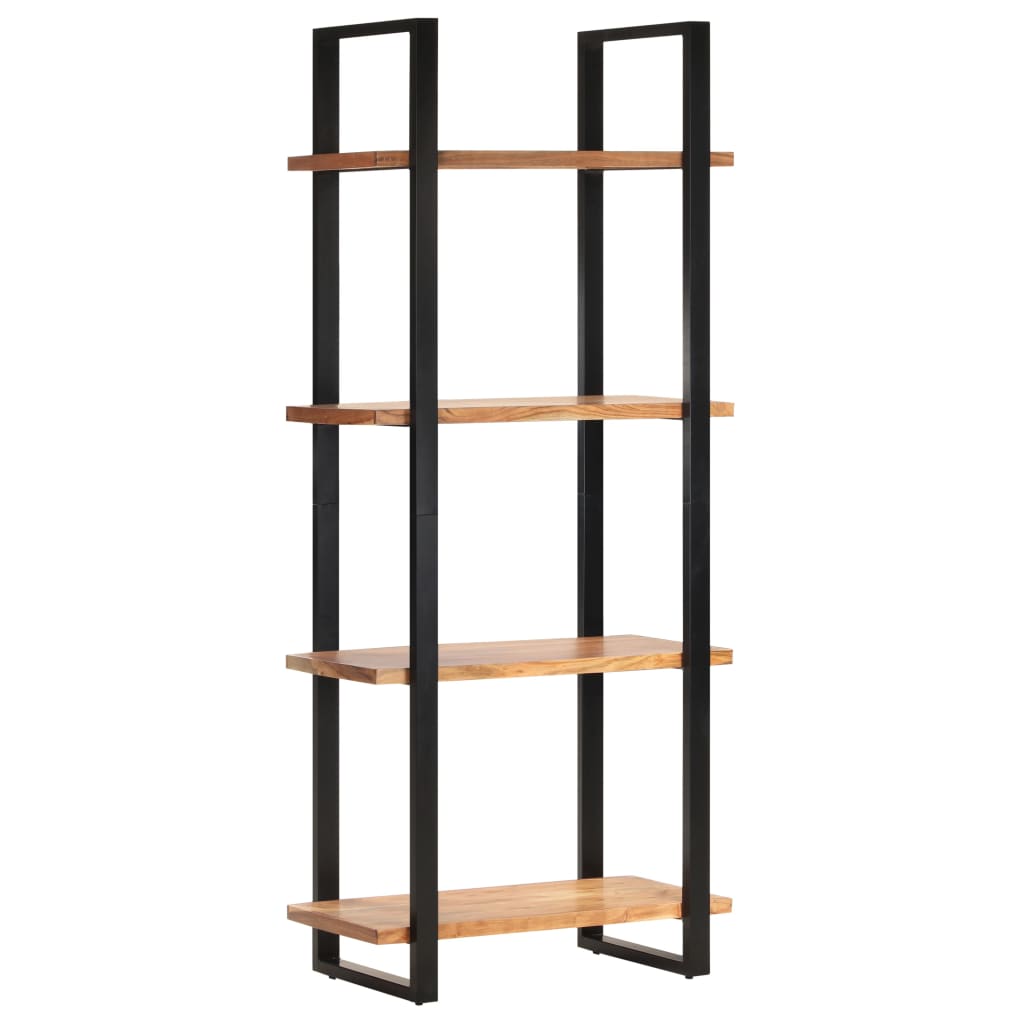 Bücherregal mit 4 Regalböden 80x40x180 cm Akazie Massivholz