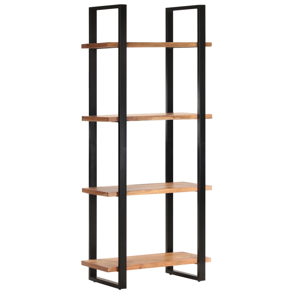 Bücherregal mit 4 Regalböden 80x40x180 cm Akazie Massivholz