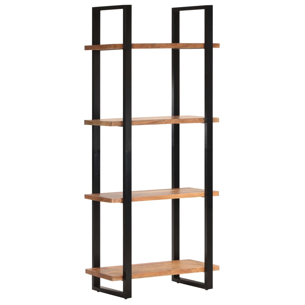 Bücherregal mit 4 Regalböden 80x40x180 cm Akazie Massivholz