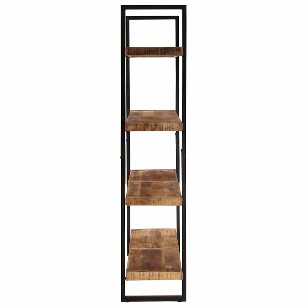 Bücherregal mit 4 Böden 160x40x180 cm Raues Mangoholz