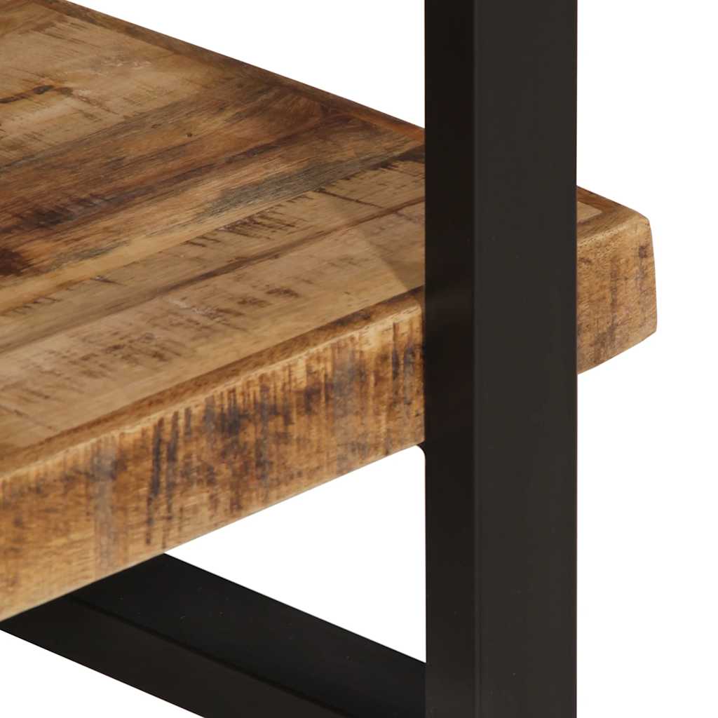 Bücherregal mit 4 Böden 160x40x180 cm Raues Mangoholz