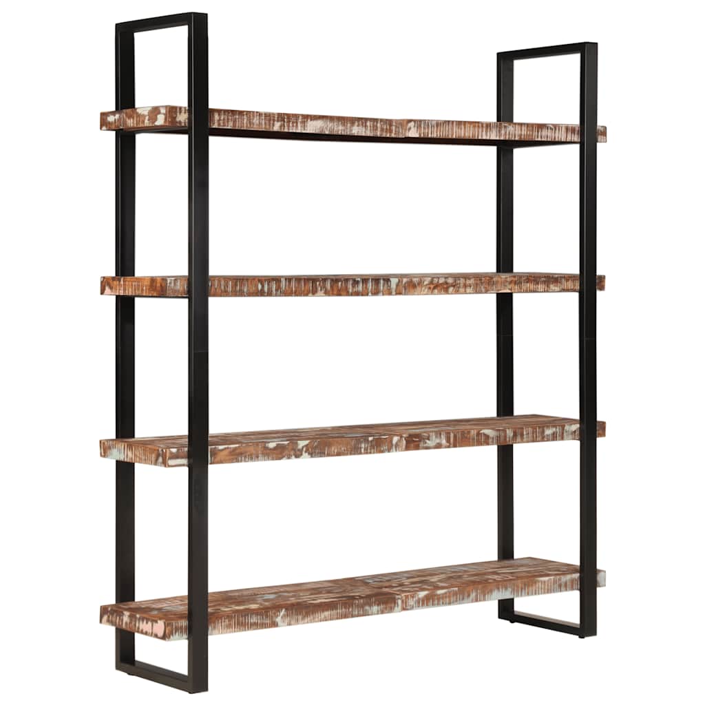 Bücherregal mit 4 Böden 160x40x180 cm Altholz Massiv
