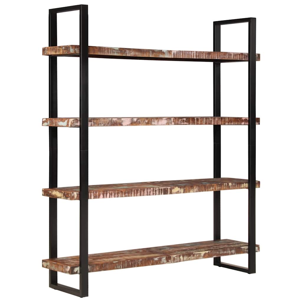 Bücherregal mit 4 Böden 160x40x180 cm Altholz Massiv