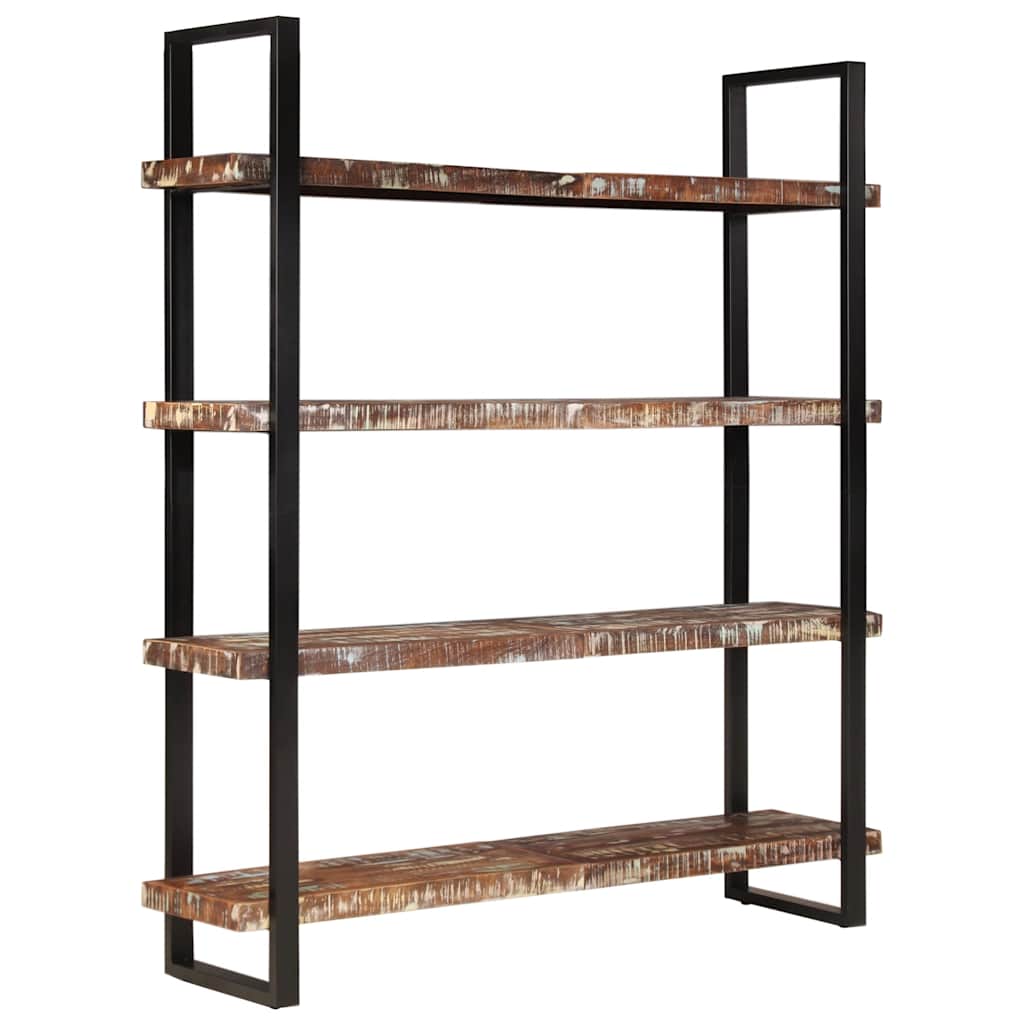 Bücherregal mit 4 Böden 160x40x180 cm Altholz Massiv