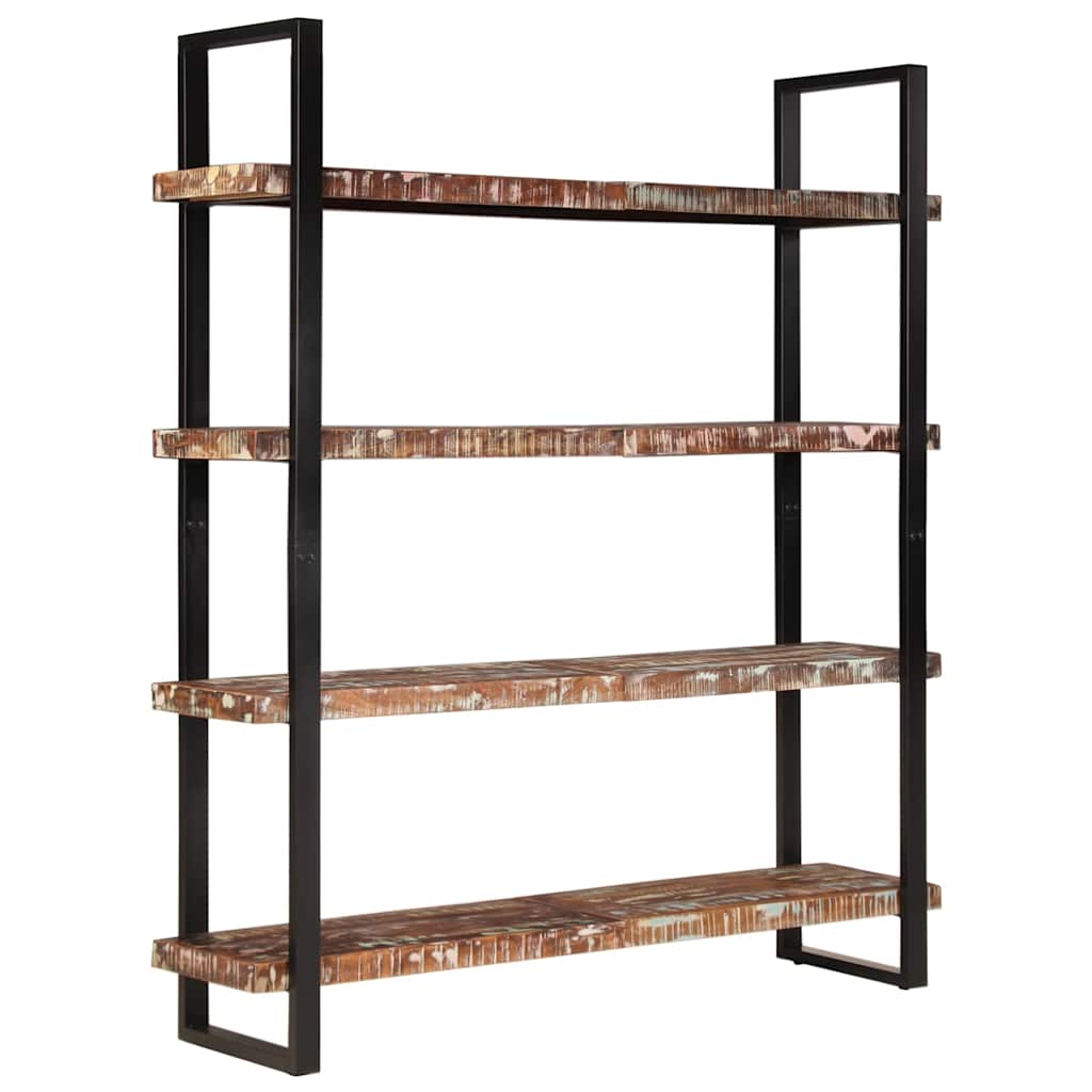 Bücherregal mit 4 Böden 160x40x180 cm Altholz Massiv