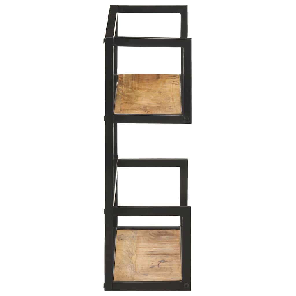 Wandregal 80x20x60 cm Raues Mangoholz