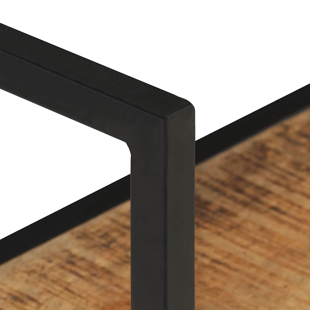 Wandregal 80x20x60 cm Raues Mangoholz